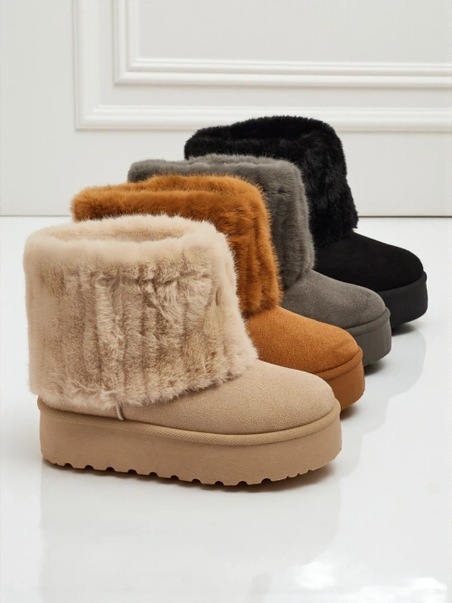 Чоботи a'la снігоходи жіночі з хутром Irelle