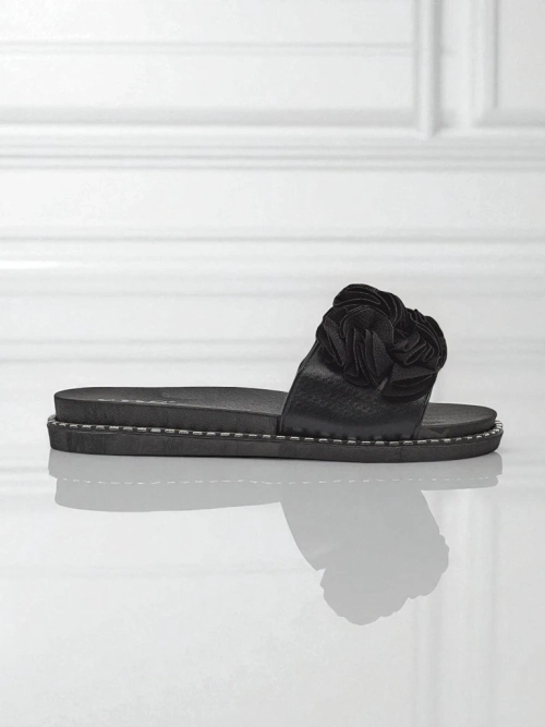 Royalfashion Жіночі шльопанці на плоскій підошві Flora Verde