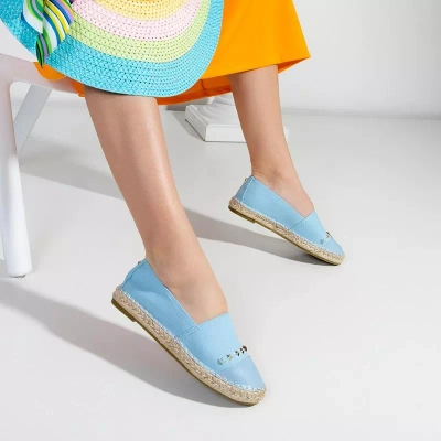 Modré dámské espadrilky s hvězdami Fraus - obuv