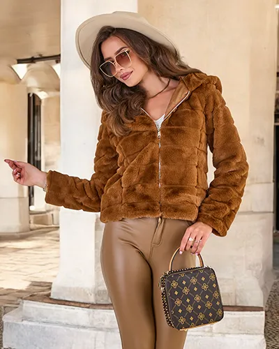 Royalfashion Dámská bunda z imitace kožešiny