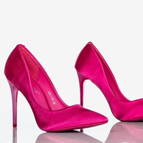 Золота зірка Фуксія з атласних стилетів - Взуття 1