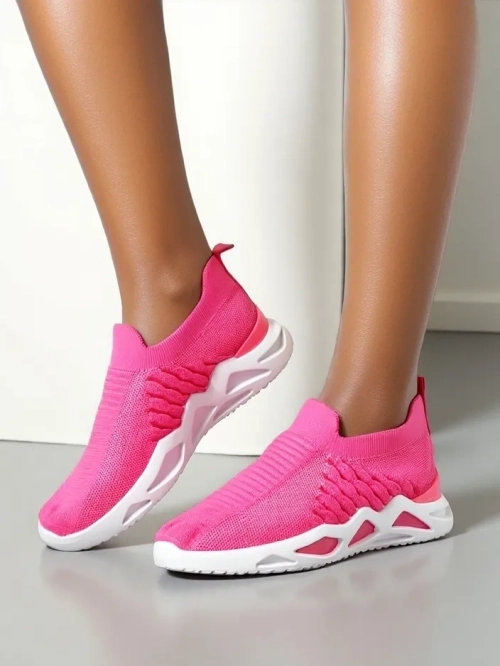 Royalfashion Жіночі снікери без шнурівки з стразами Elavises