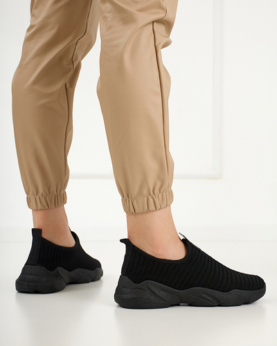 Černé dámské nazouvací sportovní boty Rulinso - Obuv