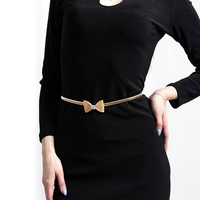 Золотий ремінь з бантиком