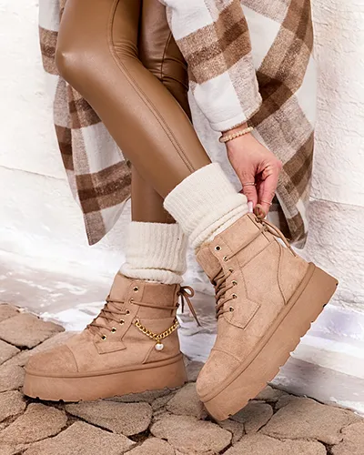 Жіночі черевики Woruces на шнурівці Royalfashion