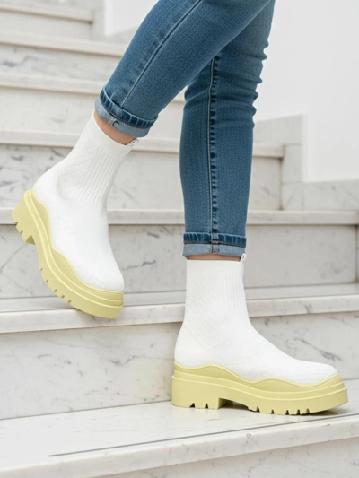 Elegantní Dámské Boty Limetka ve Vintage Stylu