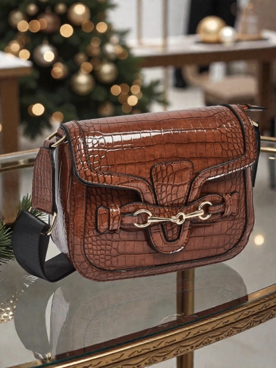 Жіноча Сумка Aurora Коричнева Шкіряна Елегантна на Кожен День