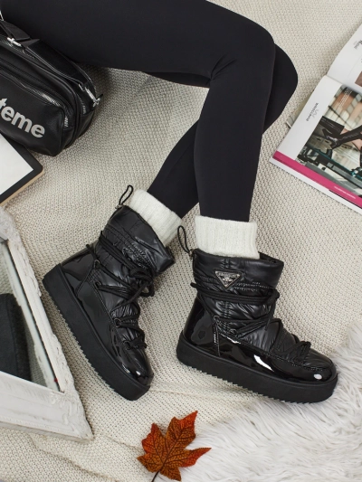 Жіночі черевики a'la снігоходи з хутром Lysmora