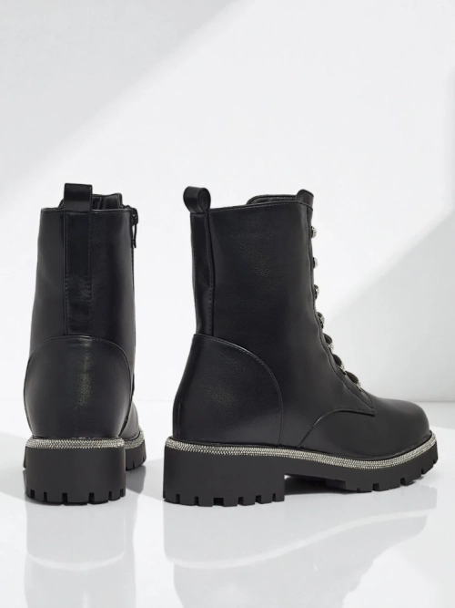 Жіночі ботильйони Lunara на шнурівці з екошкіри