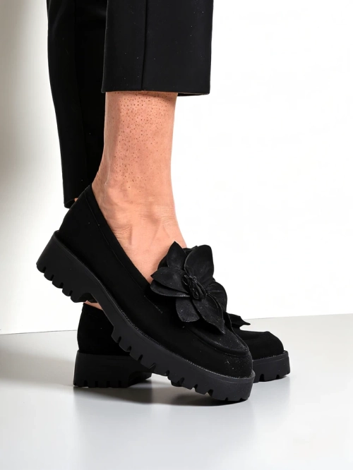 Роялфешн екосуміш жіночі мокасини з квіткою Floverse