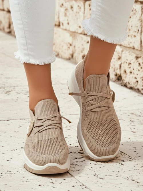 Royalfashion Жіночі тканинні спортивні кросівки без шнурків Teletta