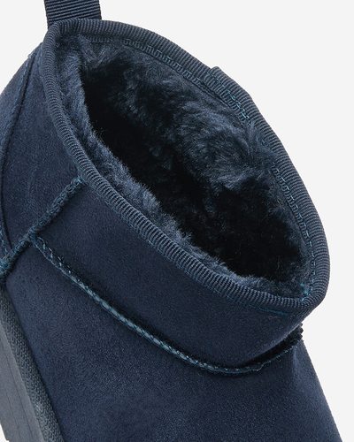 Royalfashion Navy blue krátké dámské boty a'la snow boots Teritsi