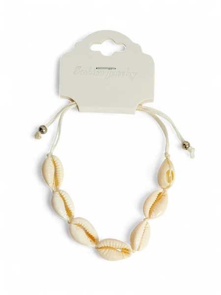 Жіночий браслет з мушлями та регулюванням