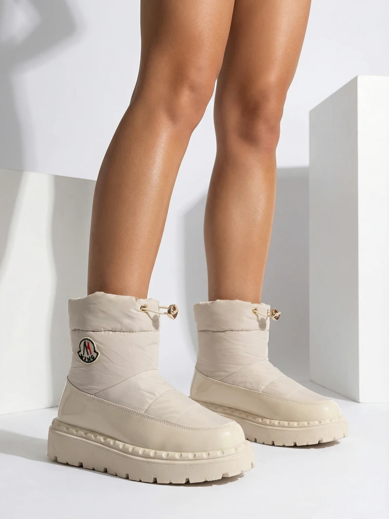 Royalfashion Dámské sněhule v krémové barvě Ireda