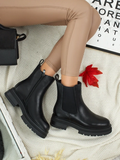 Dámské kotníkové boty z eko kůže Solmira