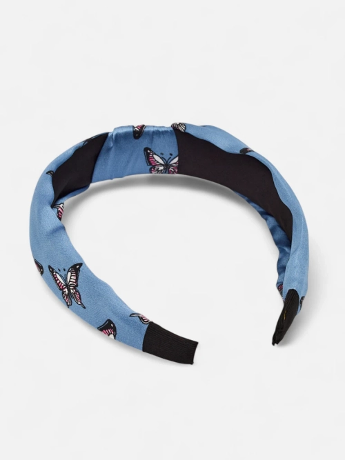 Royalfashion Пов'язка для волосся в клітинку з метеликами Butterfly Weave