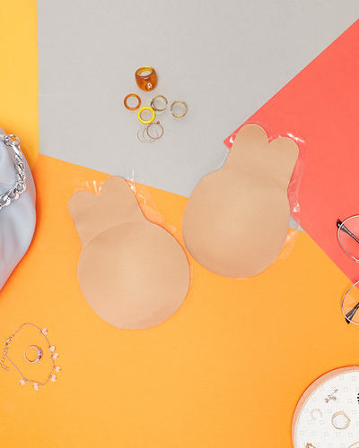 Бежеві жіночі самоклеючі силіконові накладки