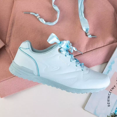 OUTLET Синє жіноче спортивне взуття, перев'язане стрічкою Minorina - Взуття