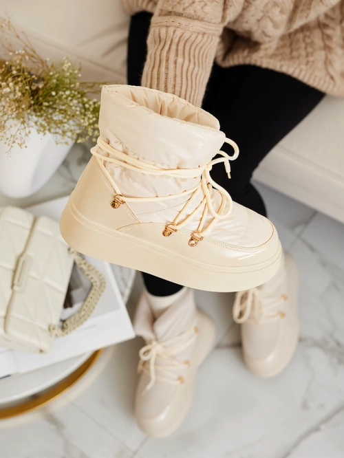 Жіночі снігоступи Royalfashion кремового кольору Dabenda