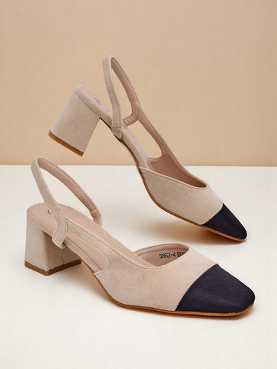 Royalfashion Dámské lodičky na nízkém podpatku s ozdobnou špičkou Eleganzo