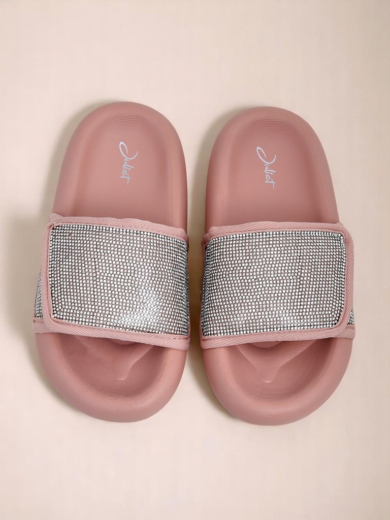 Royalfashion Dámské pantofle na ploché podrážce Sparkle Step