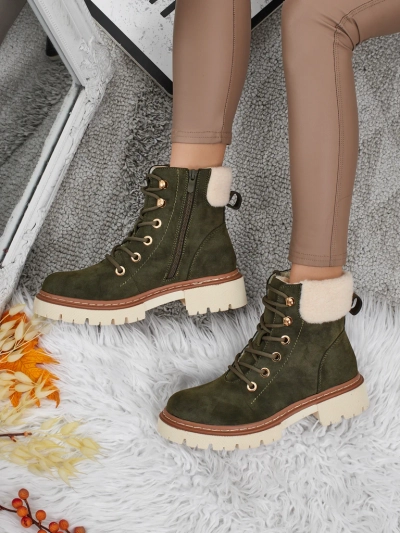 Жіночі ботильйони-трапери з хутром Tessara