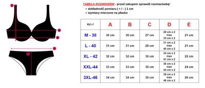 Oranžové dvoudílné plavky - Spodní prádlo