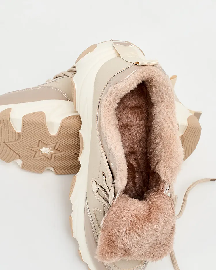 Royalfashion Dámské zateplené tenisky Caroz