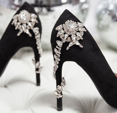 Чорні шпильки з орнаментом Габріель - Взуття 1