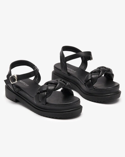 Чорні жіночі босоніжки Kafha