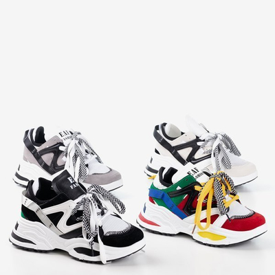 OUTLET Různobarevné dámské tenisky se silnou podrážkou Eafi - Obuv