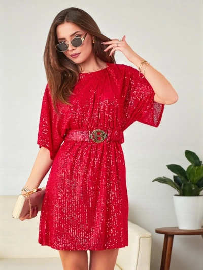 Royalfashion Dámské šaty s flitry
