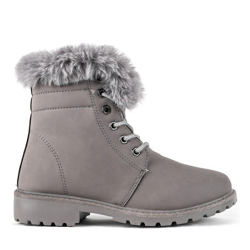 Пішохідні черевики із утепленим сірим кольором Clotilde - Взуття
