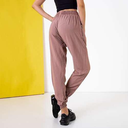 Коричневі жіночі штани