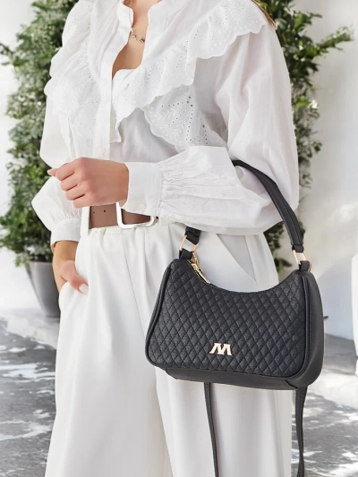 Royalfashion Elegant prošívaná malá dámská kabelka z eko-kůže