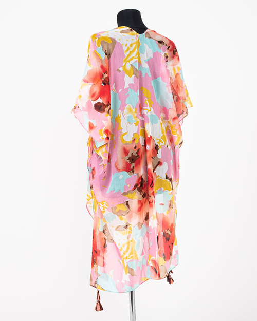 Рожеве жіноче парео з візерунком - Одяг