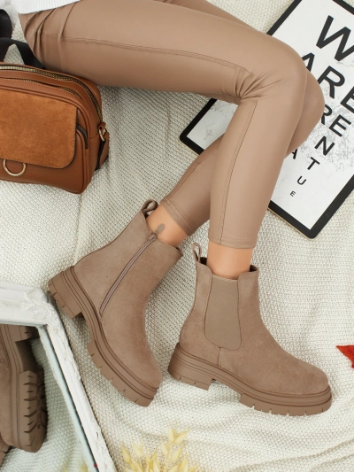 Жіночі ботильйони a'la штиблети з еко-замші Lunvor