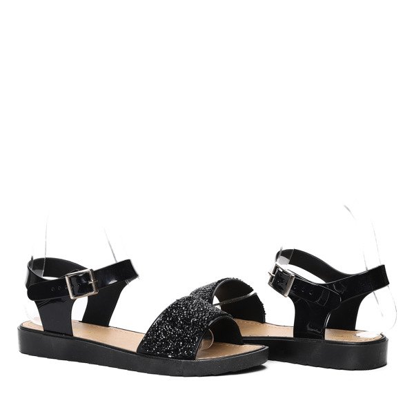 Sandały zdobione cyrkoniami Maxine- Obuwie