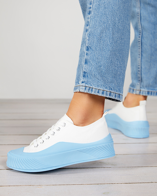 Біло-блакитні жіночі кросівки, кросівки типу Nerikas - Взуття