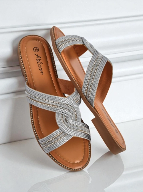 Royalfashion Жіночі шльопанці плетені Woven Breeze