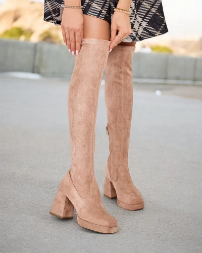 Жіночі чоботи вище коліна Royalfashion Atter