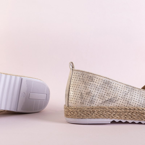 Золоті жіночі еспадрильї Bela