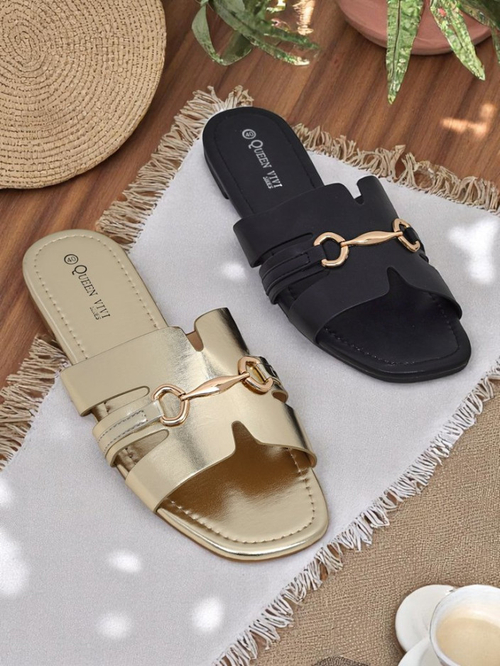 Royalfashion жіночі шльопанці на плоскій підошві Lina