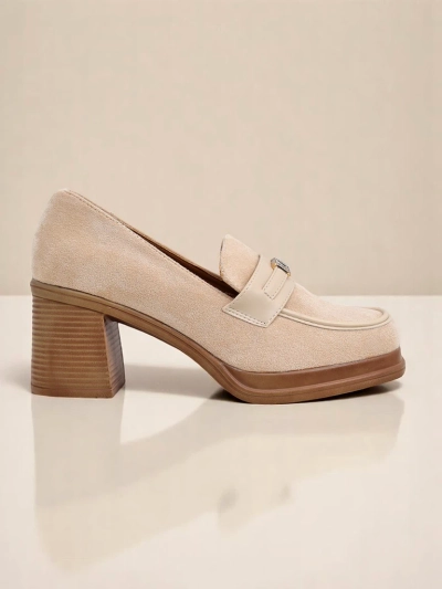 Royalfashion dámské loafersy s blokovým podpatkem Evelay