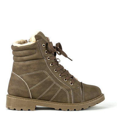 Zielone trapery z ociepleniem Cold Bay - Obuwie
