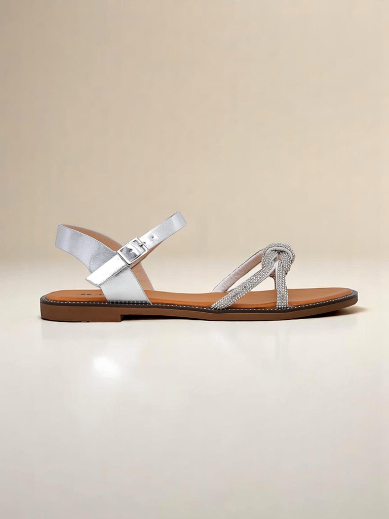 Royalfashion Dámské sandály s ozdobnými цирконии Bella Shine