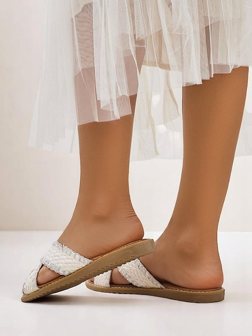 Королівська мода Жіночі сандалі з плетеними ремінцями Bornes