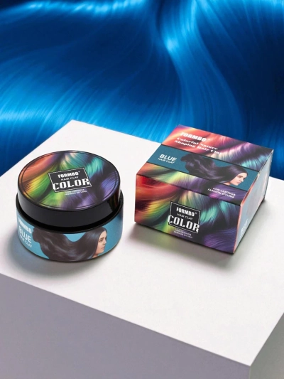 Formbo Azzurro Argus – hlína na vlasy barva modrá, styling Fashion