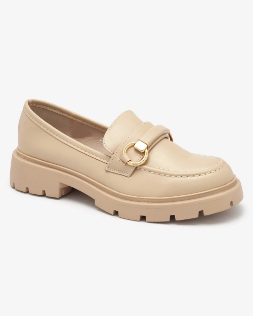OUTLET Royalfashion Жіночі мокасини бежеві Desise