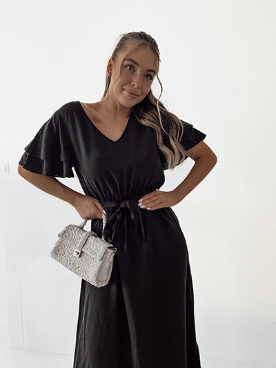 Royalfashion Dámské jednoduché midi šaty